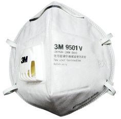 3M 3M? 9501V KN95 折疊式帶閥防護口罩（耳帶款）