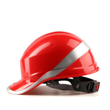 代爾塔 ABS材質帶熒光條反光條 工地工程 絕緣安全帽 電工 防撞耐高溫