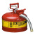 7225130Z 9.5升紅色鋼制安全罐，帶軟管