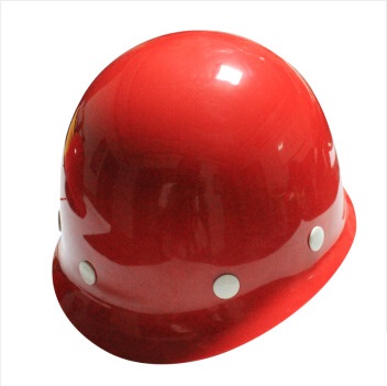 賽邦玻璃鋼圓頂安全帽 CCJC紅色