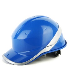 代爾塔電工安全帽 帶熒光條 電力絕緣安全帽